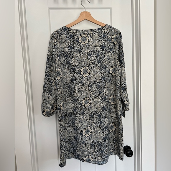 H&M x William Morris: Blue White Tunic Shift Dress: Size US 8 - Picture 5 of 7